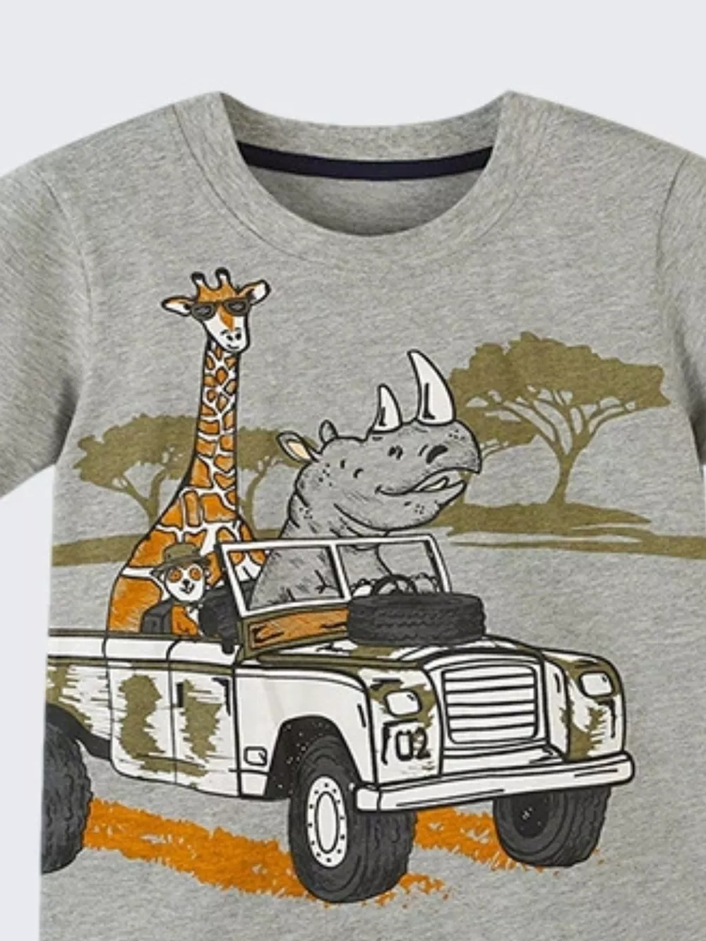 Children's Animal Graphic Round Neck T-Shirt, image 3