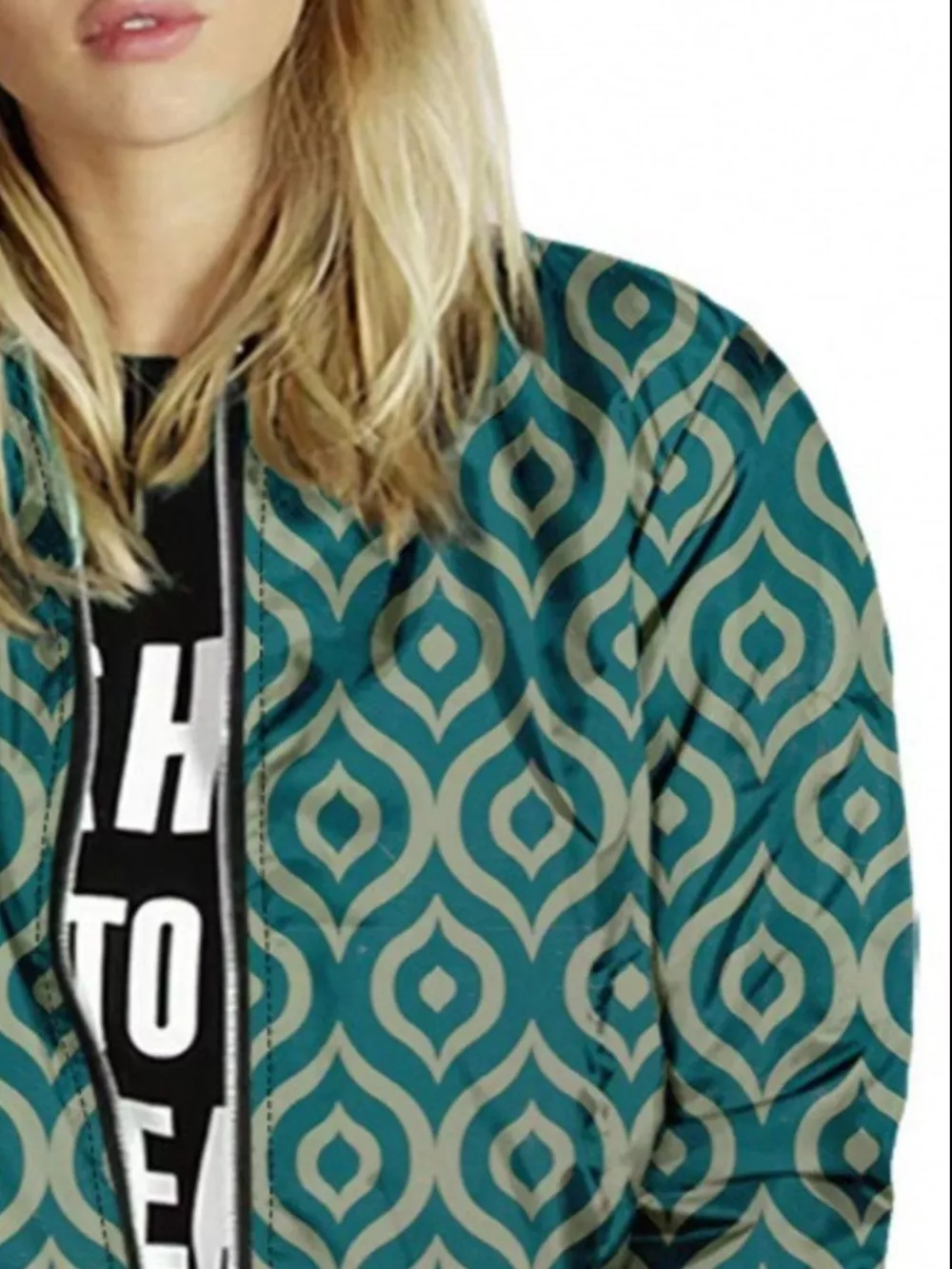 Zip Up Printed Jacket, image 3