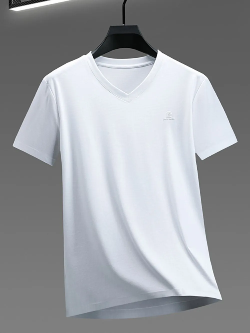 Men's Plus Size V-Neck Short Sleeve T-Shirt, image 9