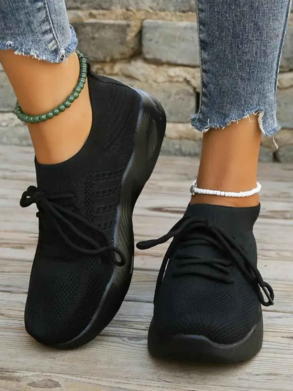 Mesh Round Toe Flat Athletic, image 6