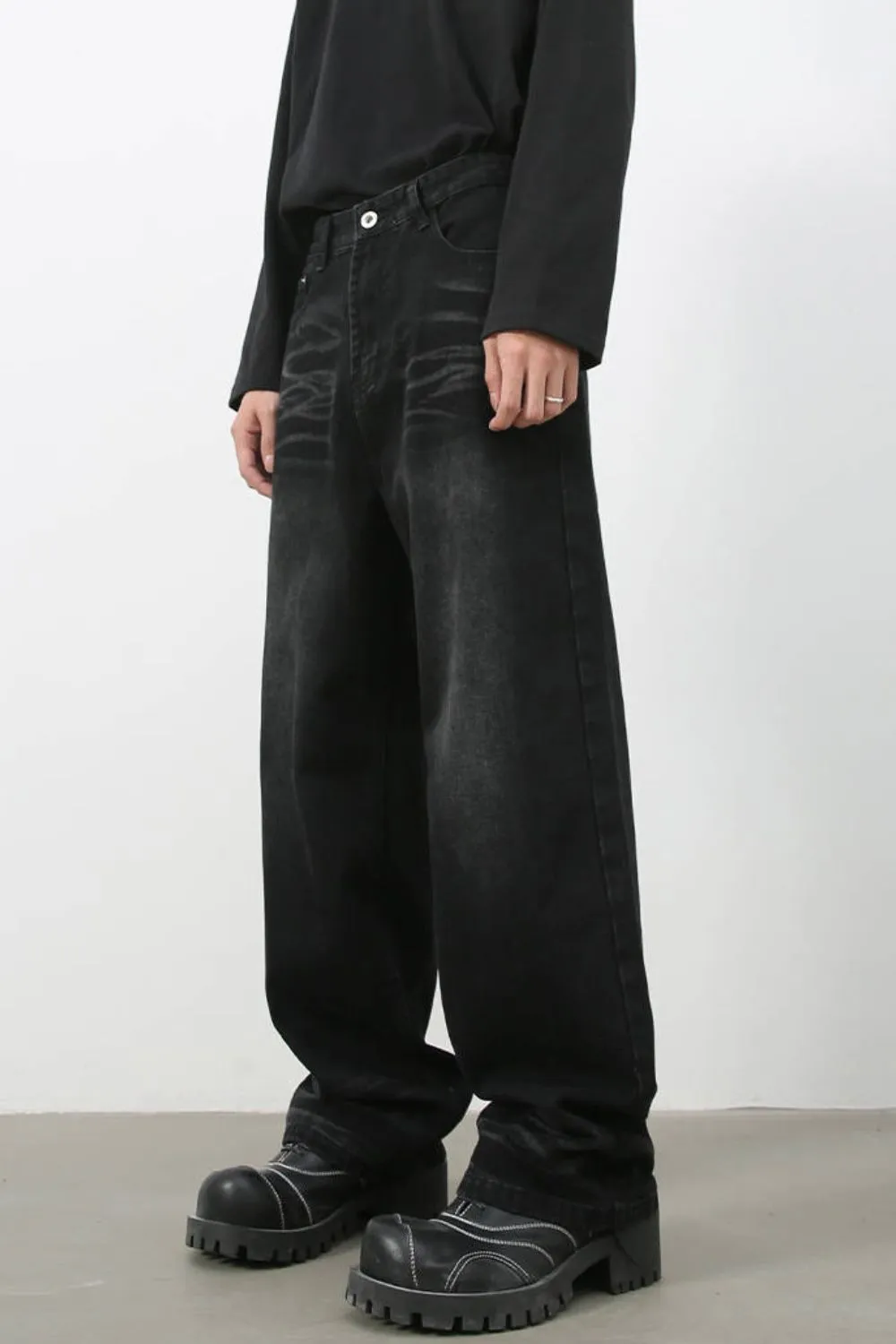 Men's Wide Leg Jeans, image 3