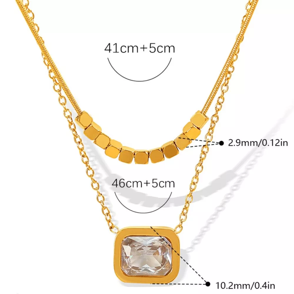 18K Gold-Plated Pendant Necklace, image 5