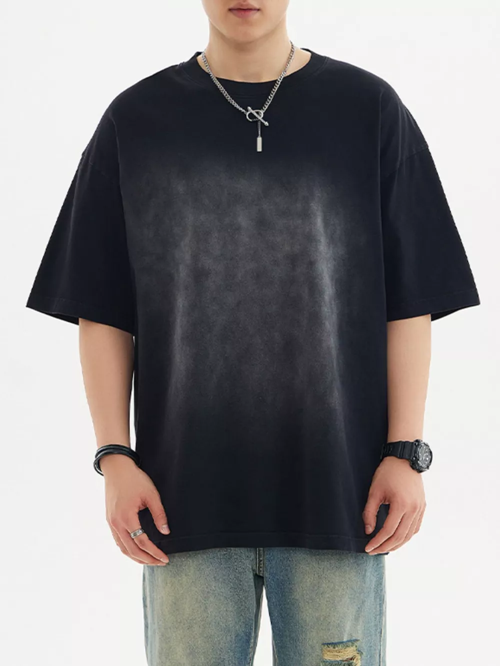 Men's Round Neck Half Sleeve T-Shirt, image 5