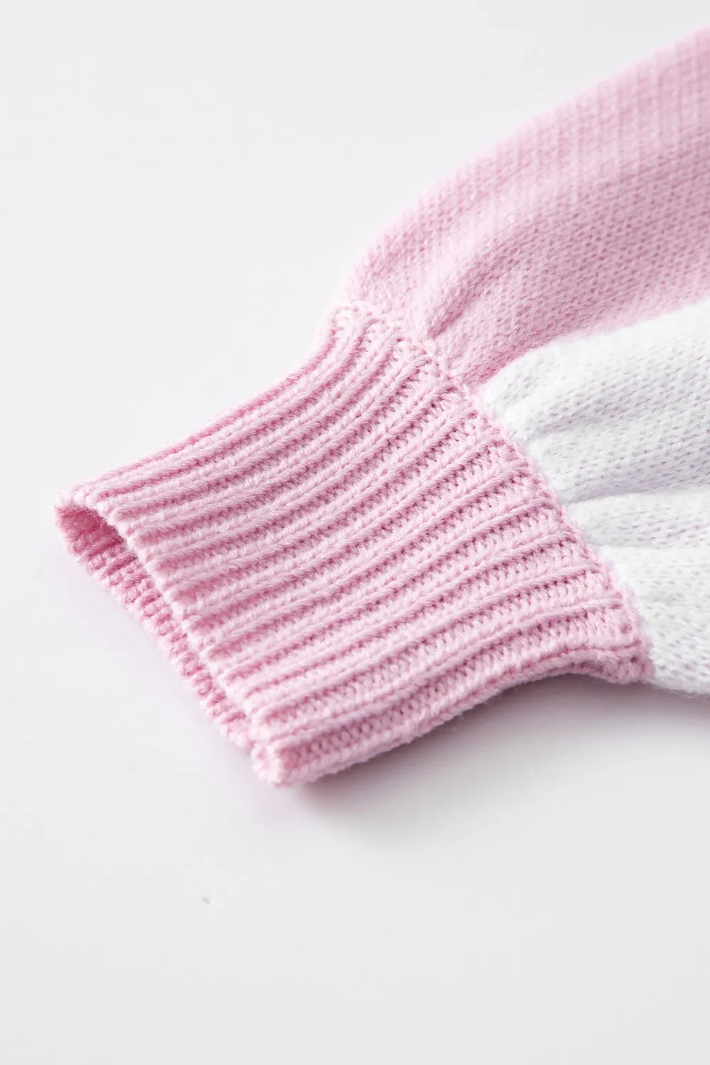 Checkered Exposed Seam Drooped Shoulder Sweater, image 12