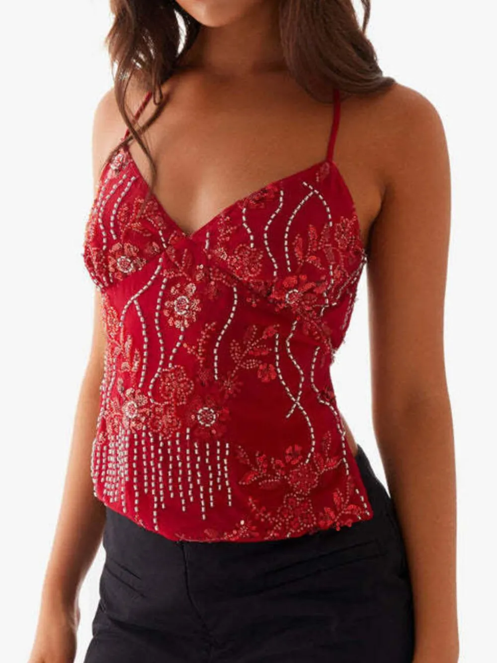 Crisscross Back V-Neck Cami, image 15