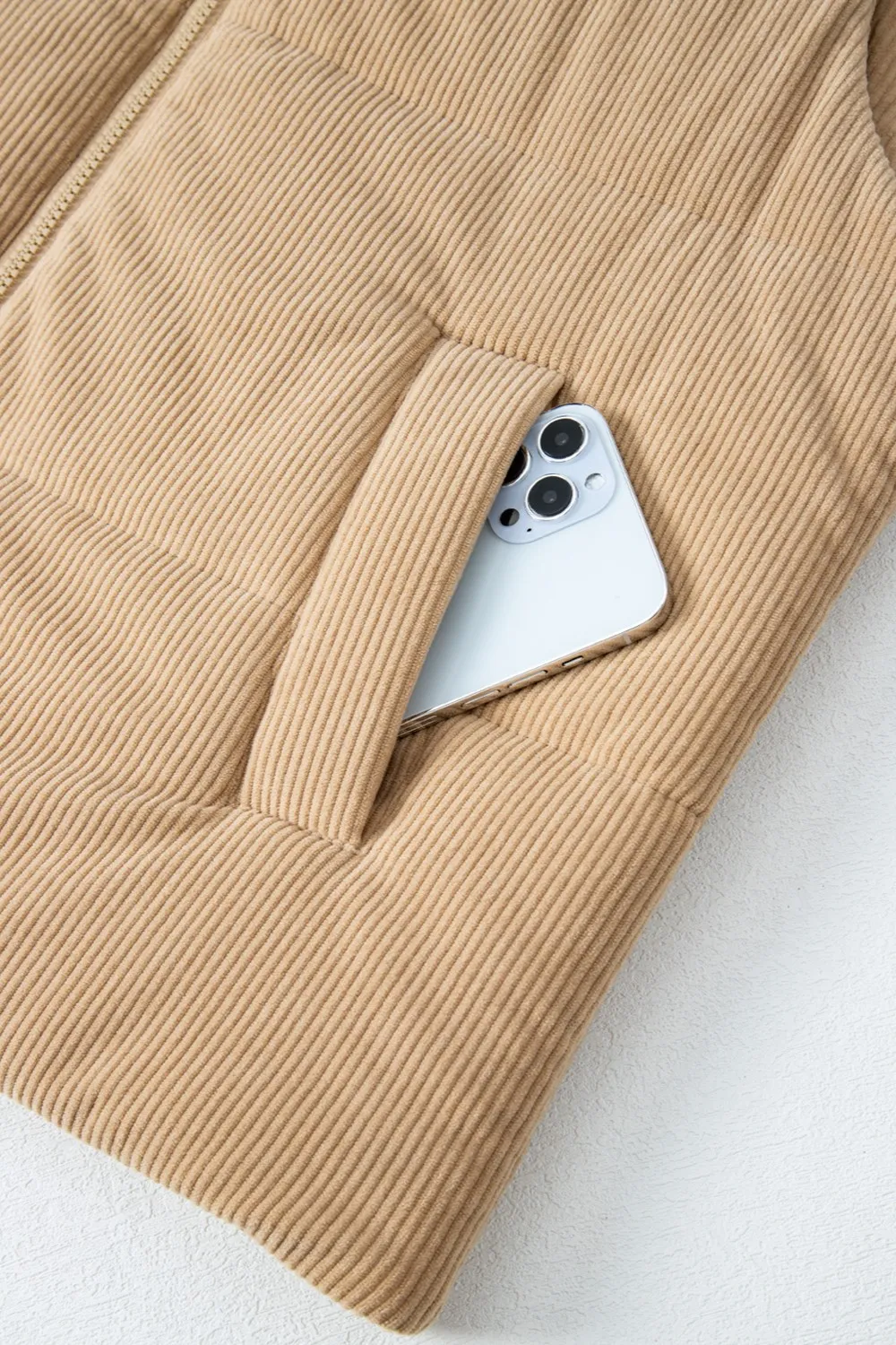 Pocketed Zip Up Turtleneck Vest Coat, image 10
