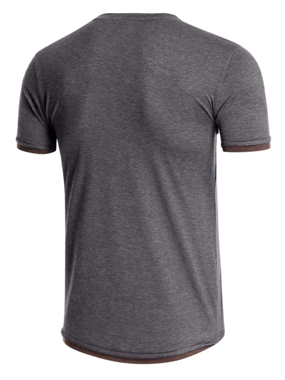 Men's Classic Henley Short Sleeve Top, image 3