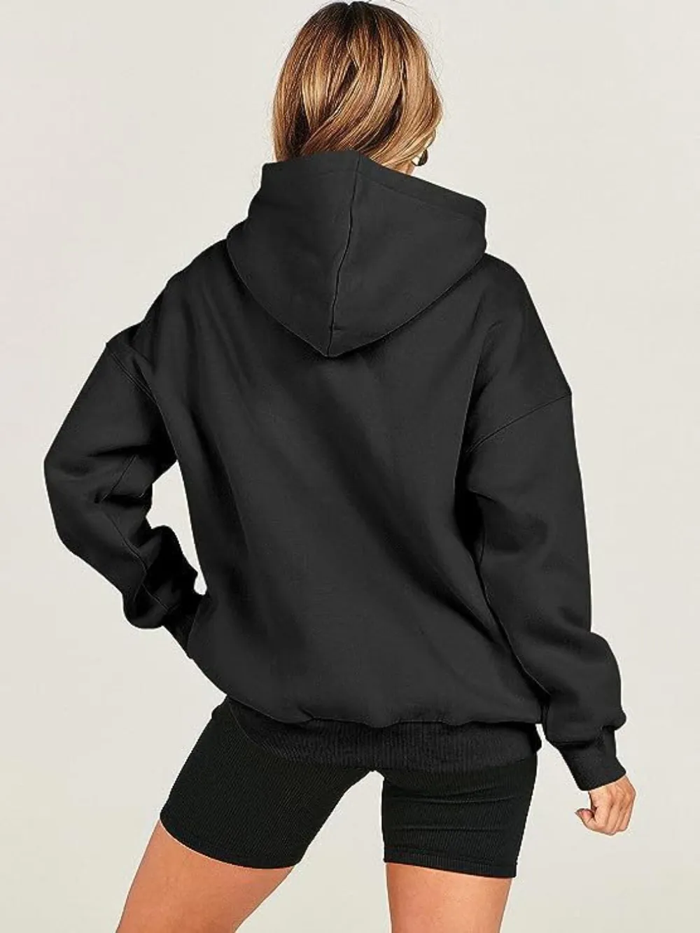Dropped Shoulder Long Sleeve Hoodie, image 12