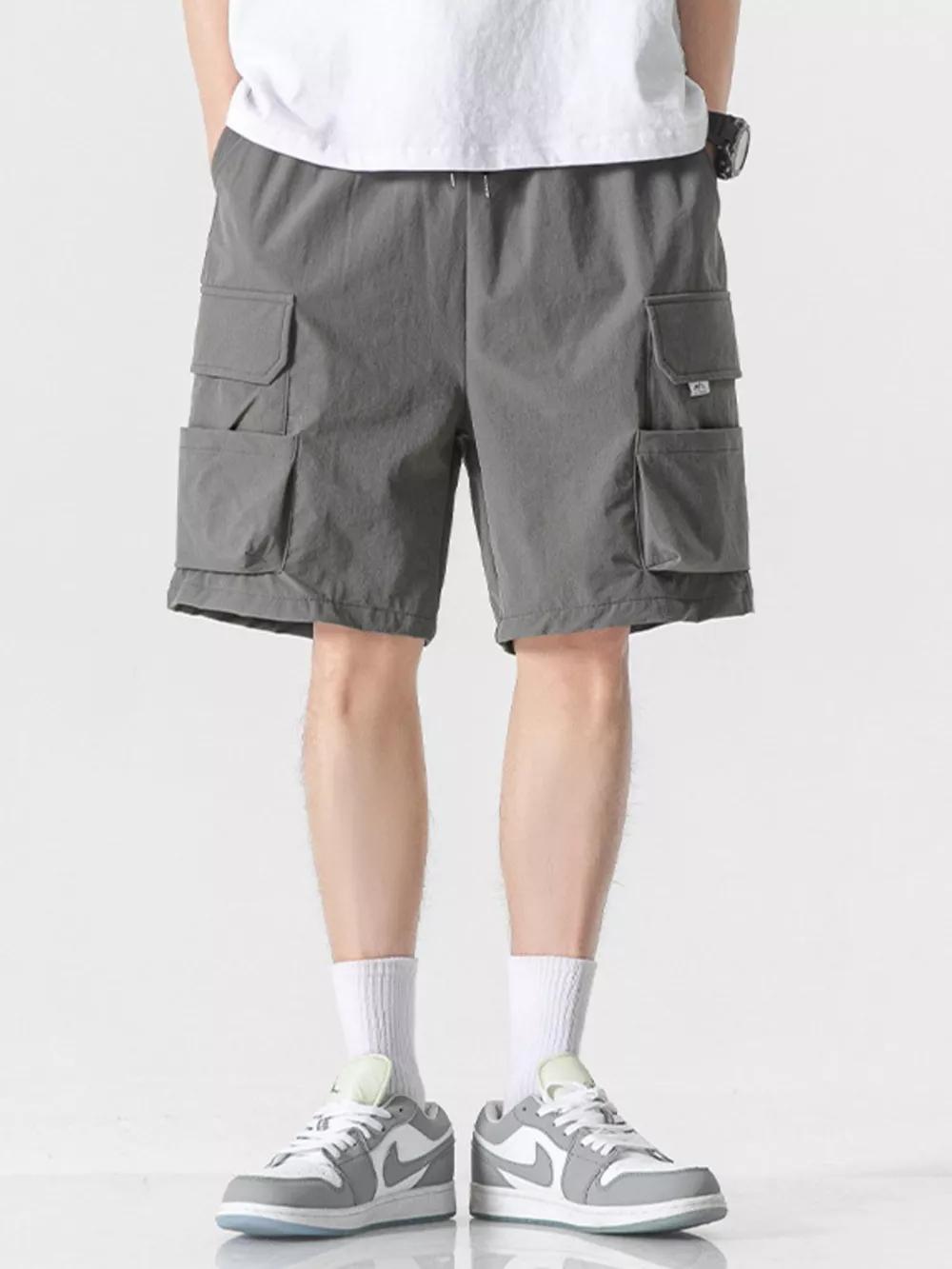 Men's Plus Size Loose Fit Cargo Shorts, image 9