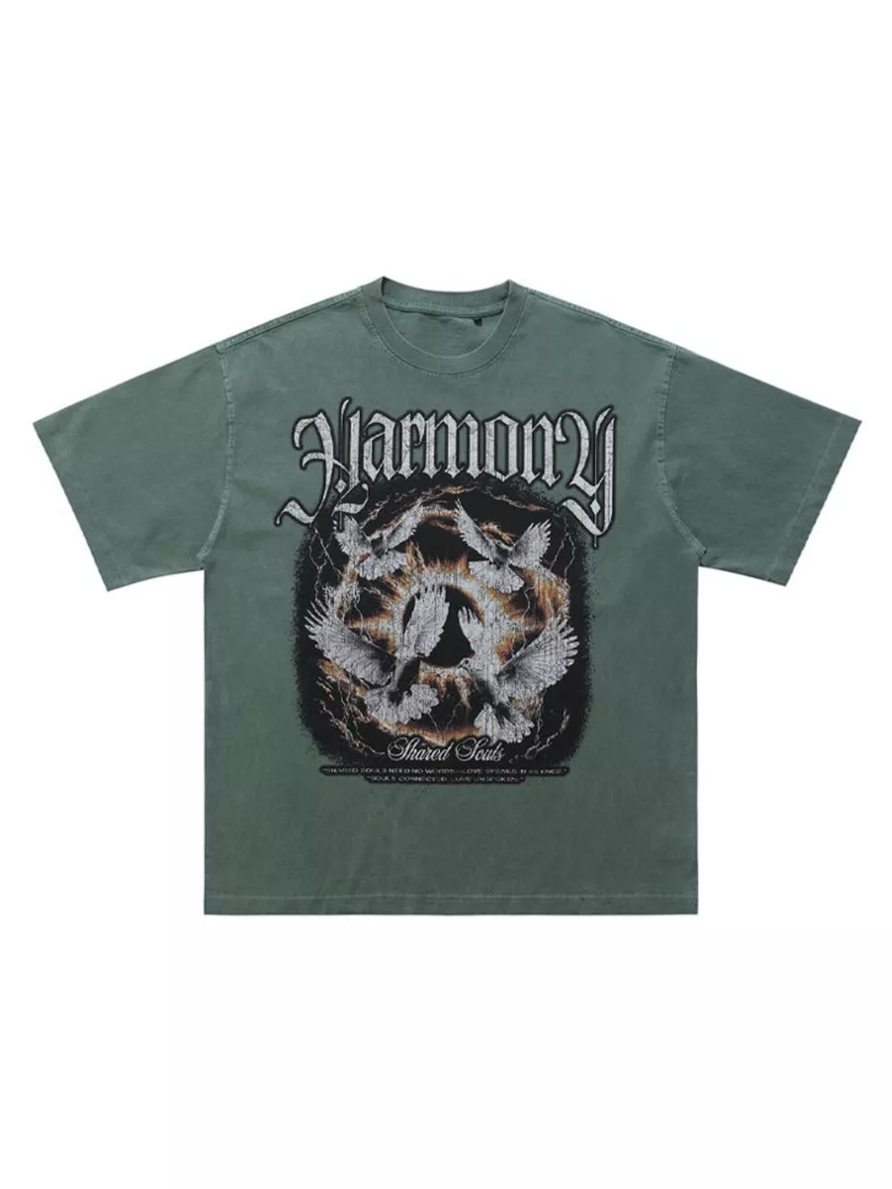 Men's Vintage Graphic Washed T-Shirt, image 3