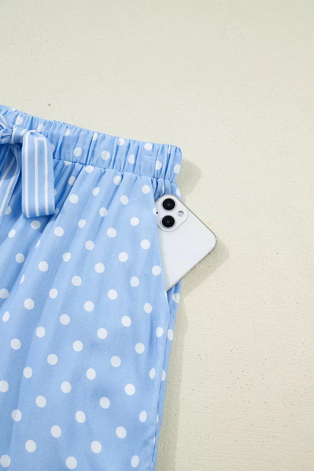 Dotted Print Soft Short Pajama Set, image 11