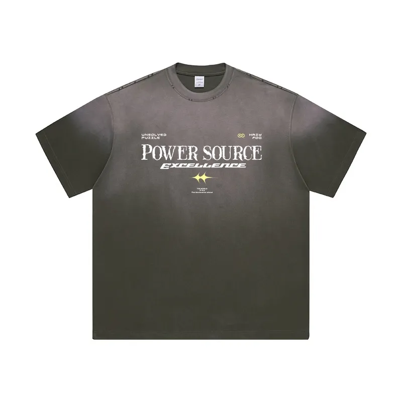 Men's Letter Graphic Round Neck Short Sleeve T-Shirt, image 7