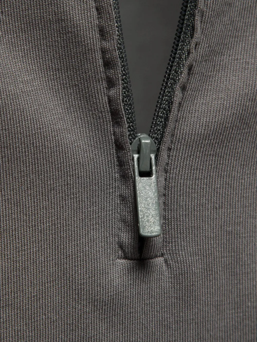 Men's Zip Collar Long Sleeve Polo, image 3