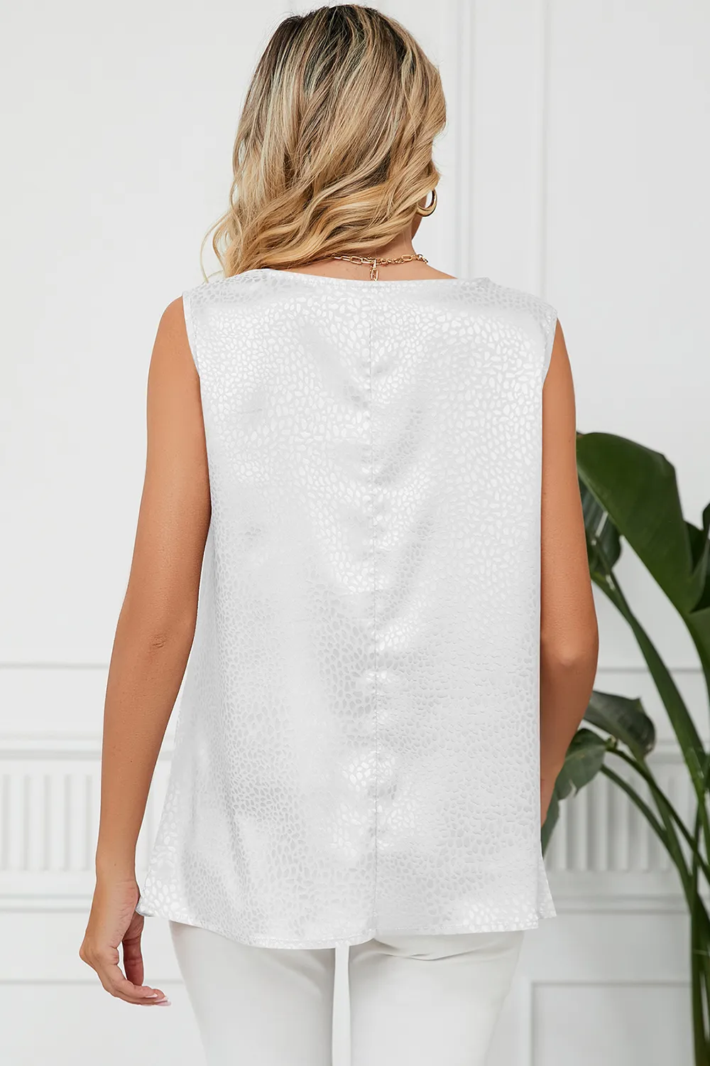 Ruched Cowl Neck Tank, image 12