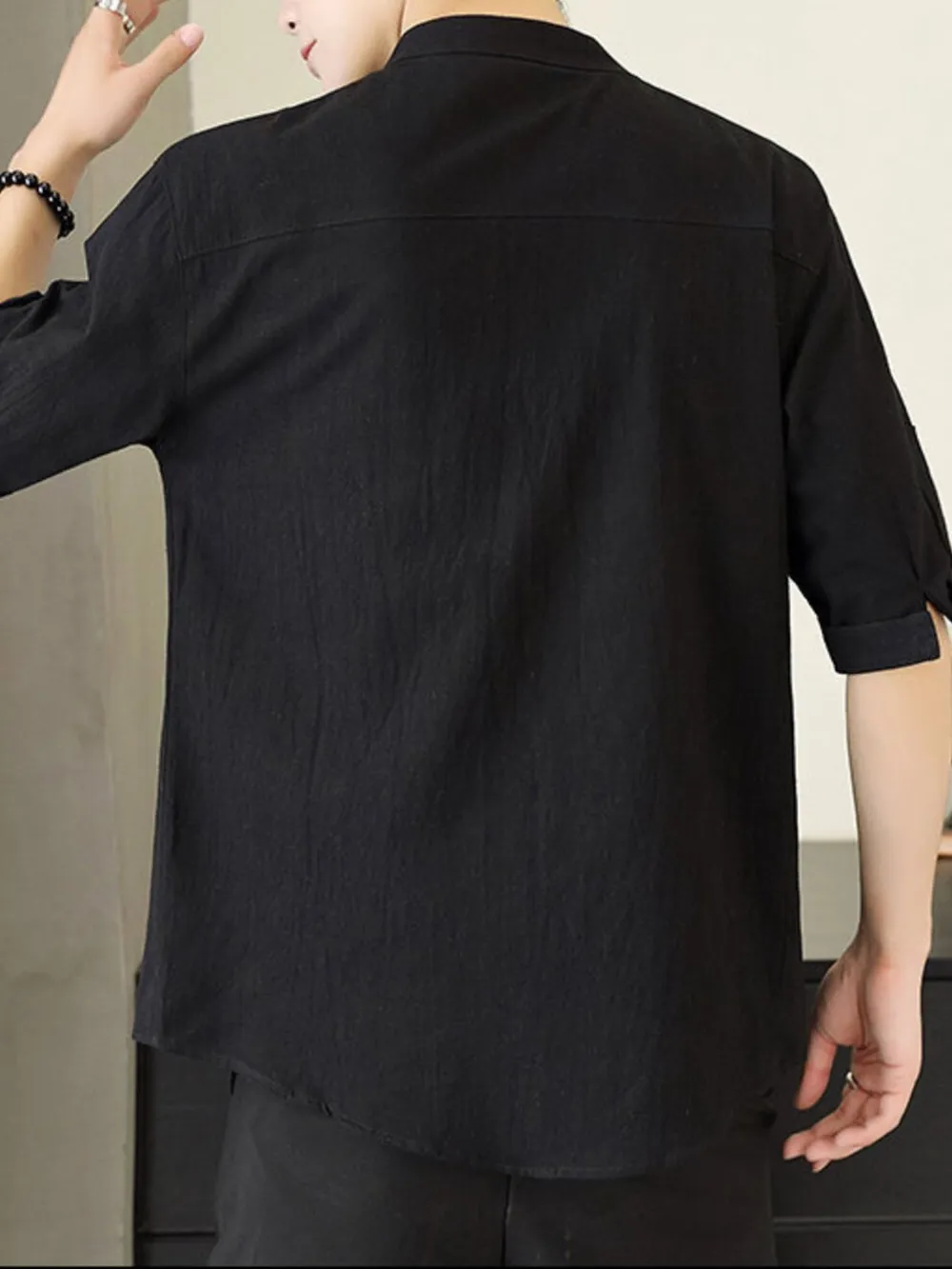 Men's Plus Size Button Up Short Sleeve Shirt, image 3