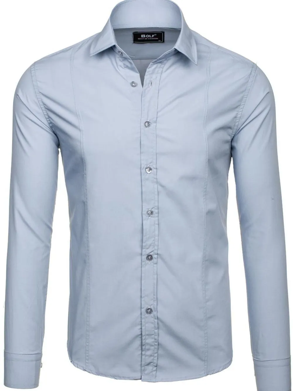 Men's Slim Fit Button-Down Shirt, image 4