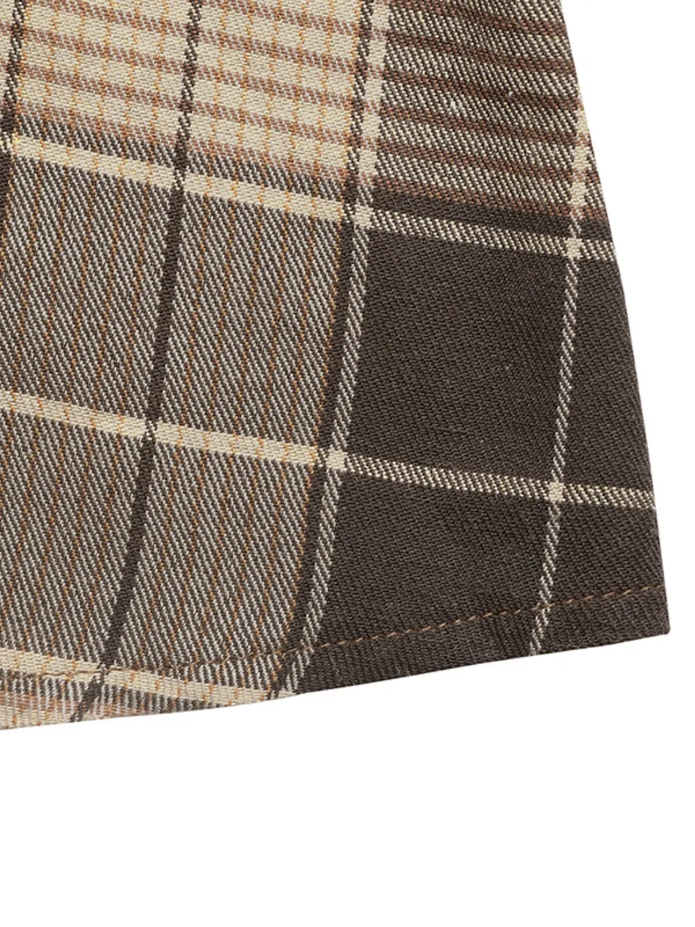 Button Front Plaid Long Sleeve Dress, image 5