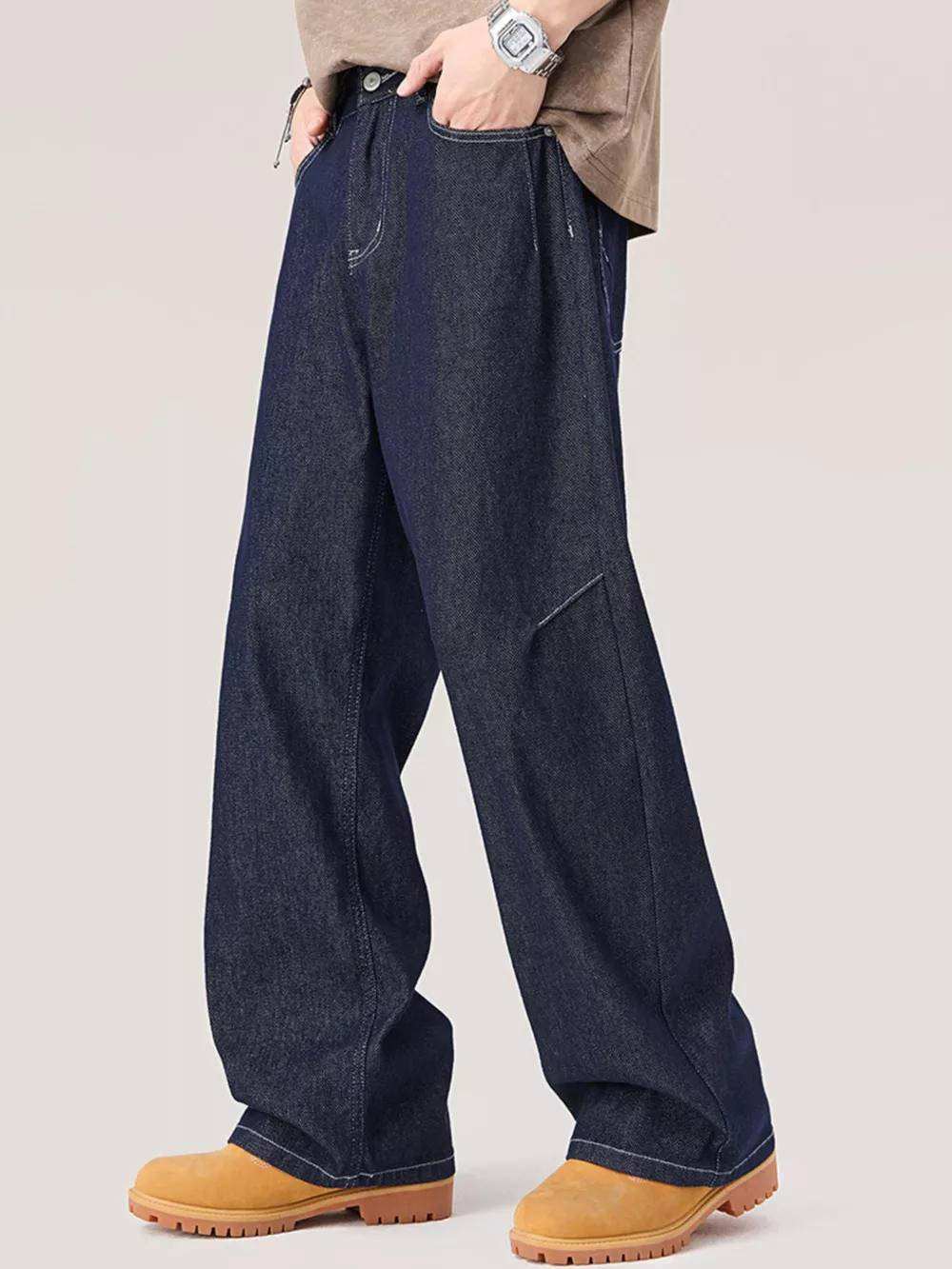 Men's Wide Leg Jeans, image 2