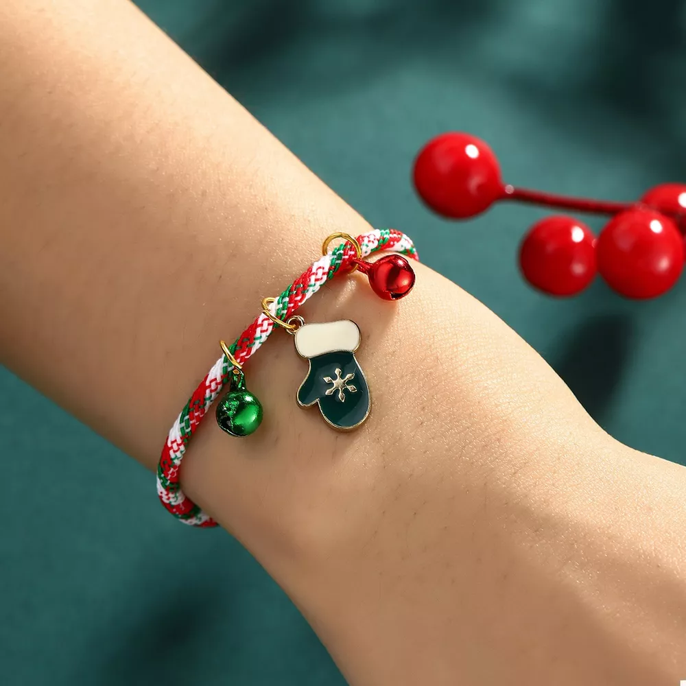 Christmas Charm Braided Rope Bracelet, image 10