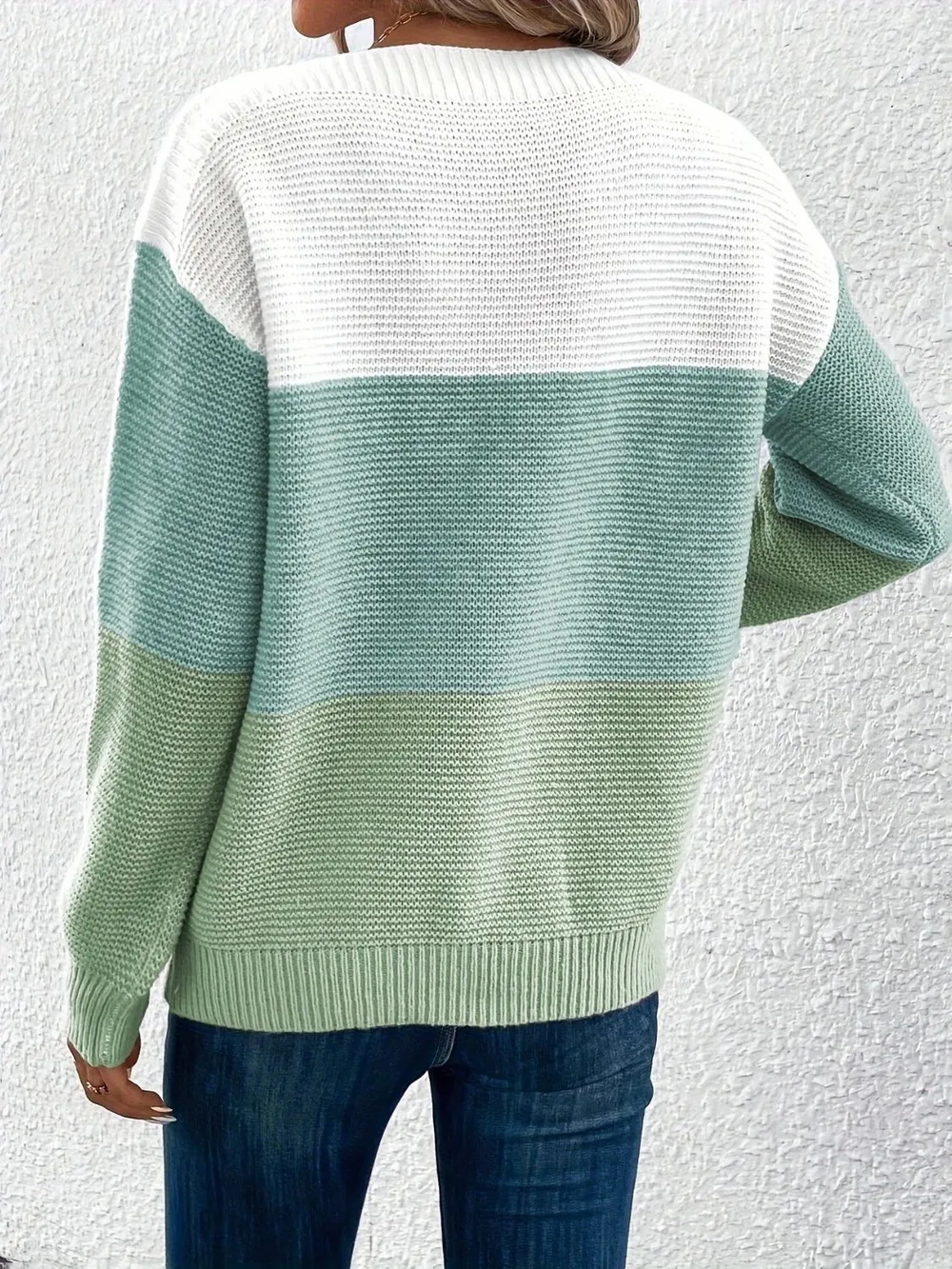 Color Block Boat Neck Sweater, image 10