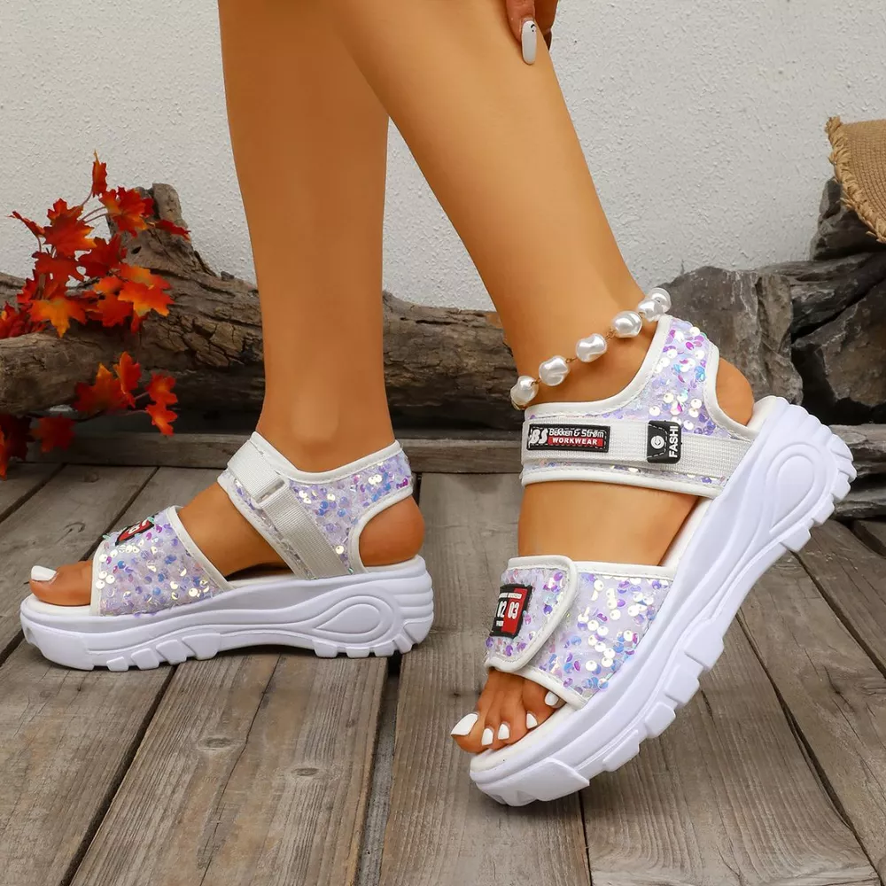 Open Toe Platform Sandals, image 7