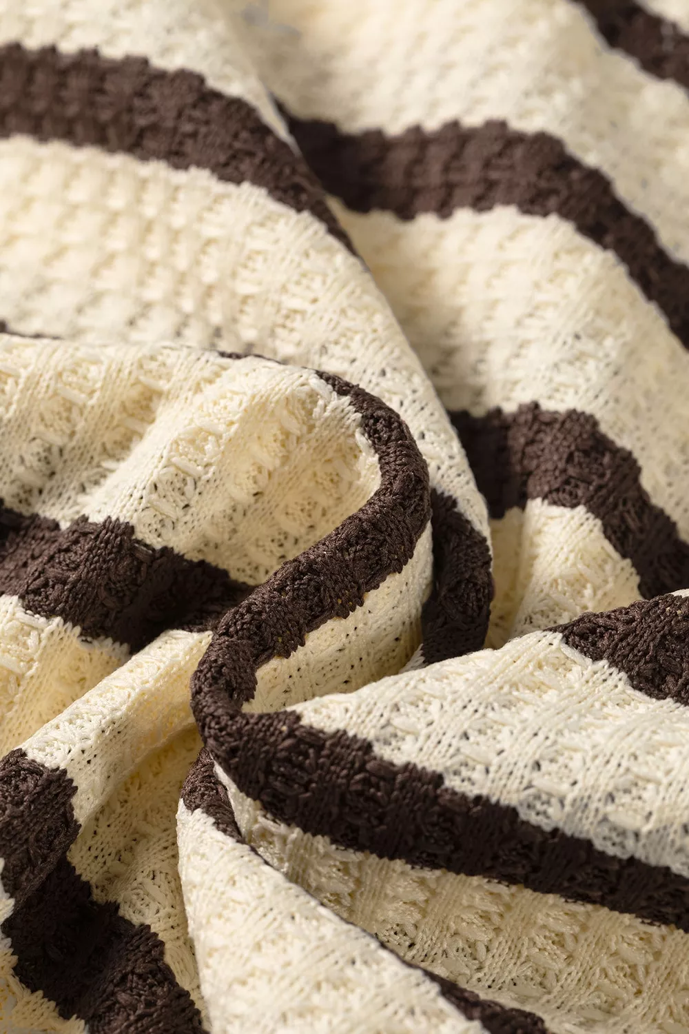 Stripe Patchwork Ribbed Cuff Casual Pullover Sweatshirt, image 14