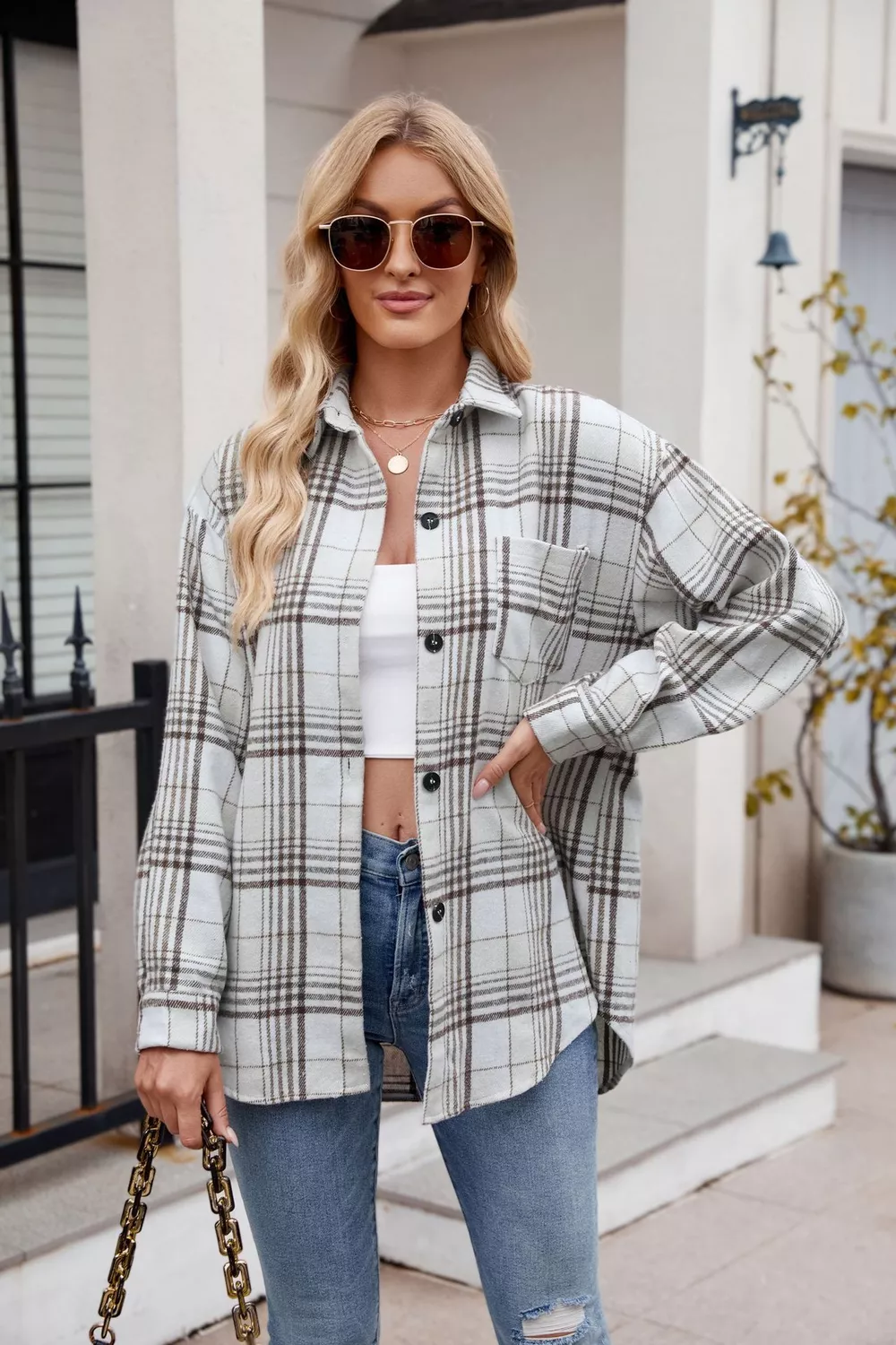 Casual Plaid Long Sleeve Shirt