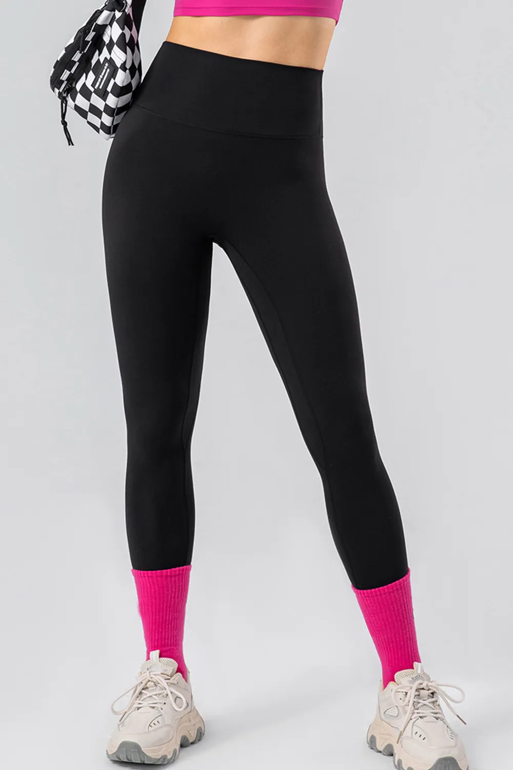 High Waist Wide Waistband Active Leggings, image 4