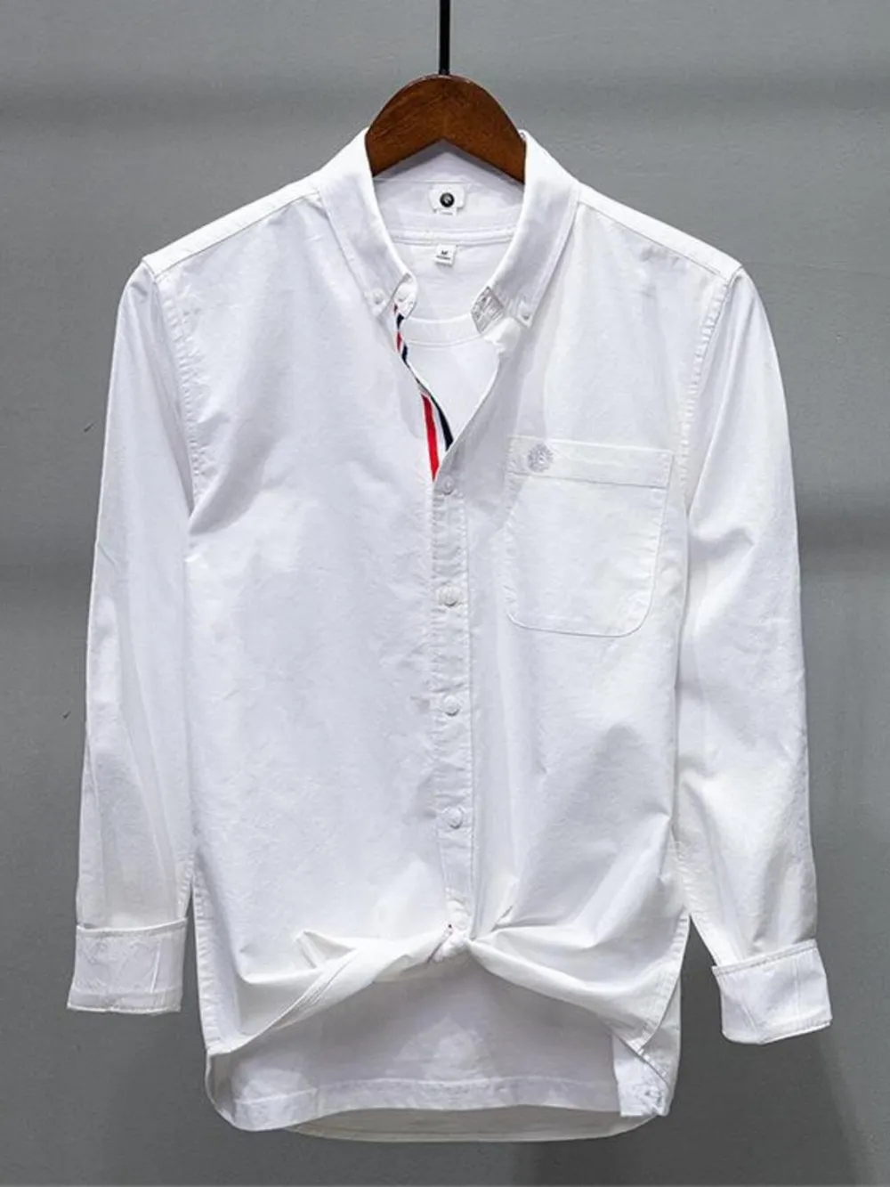 Men's Plus Size Button Up Long Sleeve Shirt, image 4