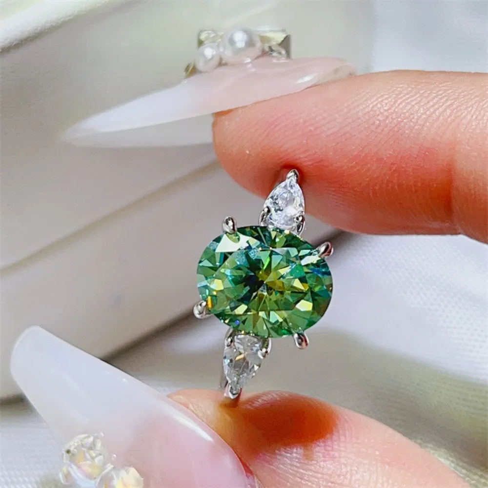 3 Carat Moissanite 925 Sterling Silver Ring, image 2