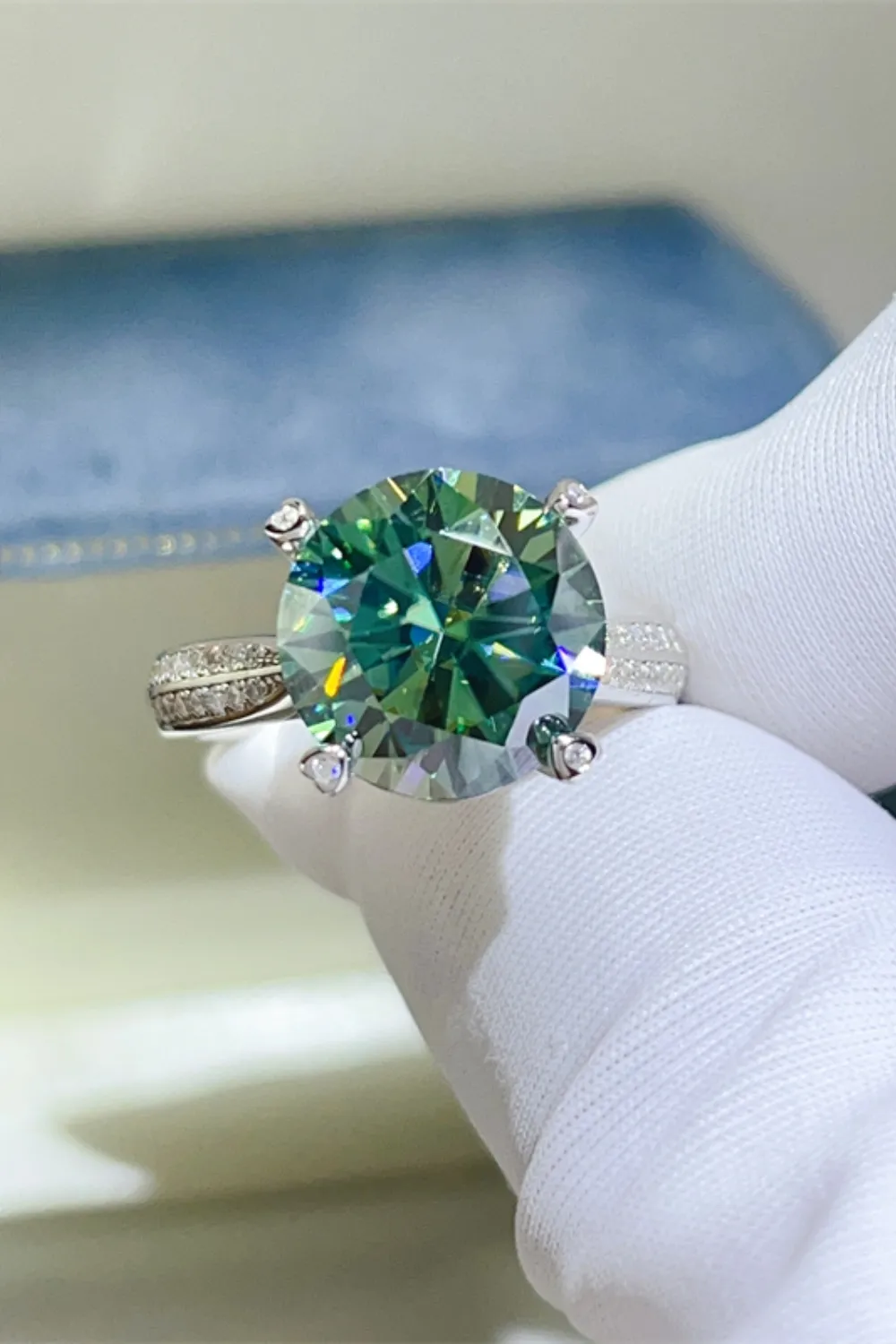 5 Carat Moissanite 925 Sterling Silver Ring, image 3