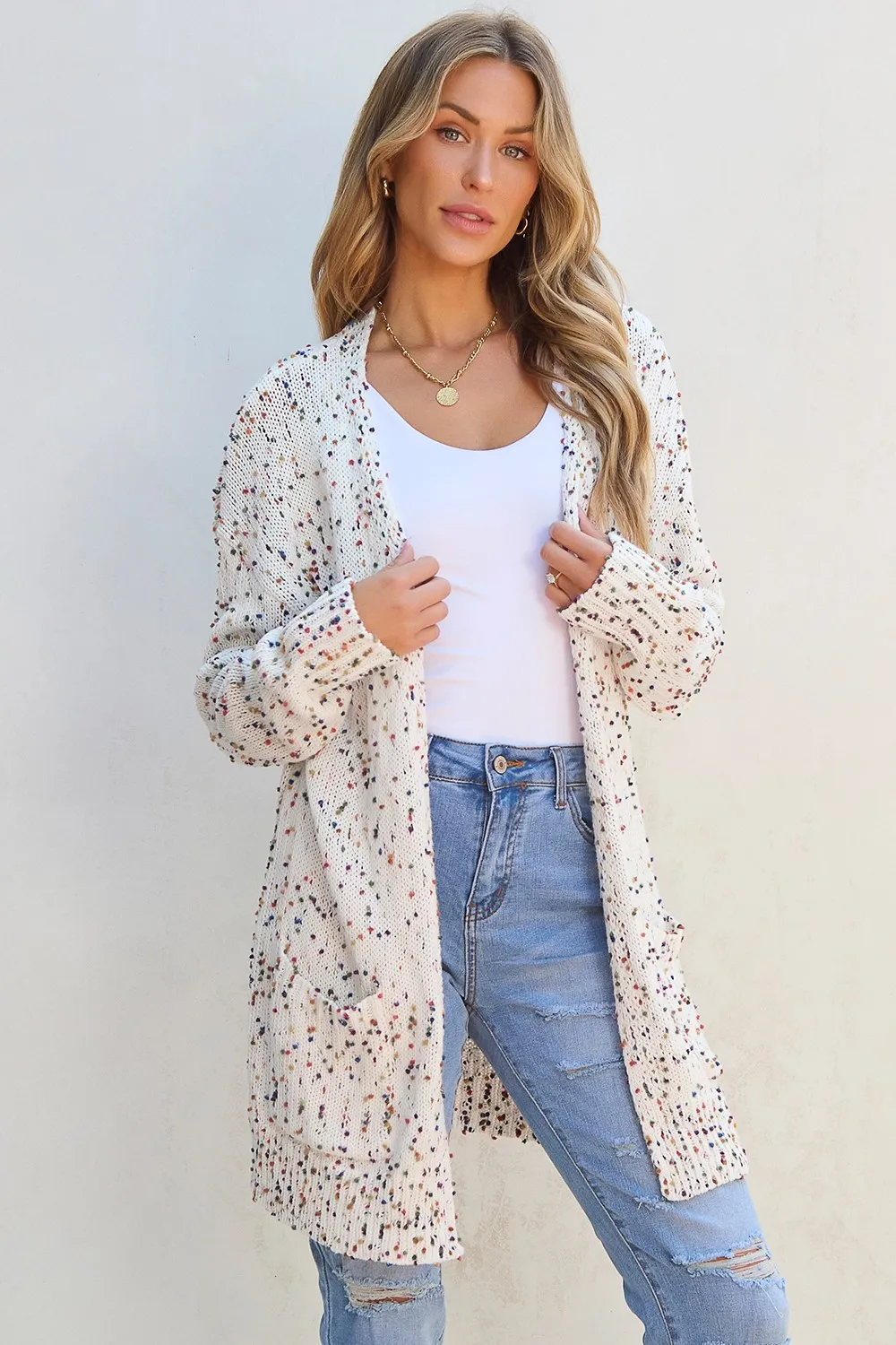 Open Front Long Sleeve Cardigan, image 4