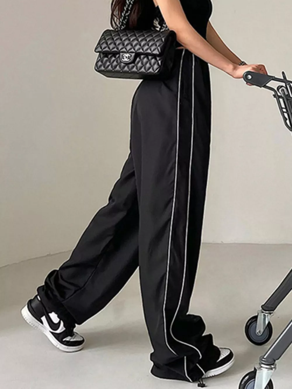 Elastic Waist Wide Leg Pants, image 12