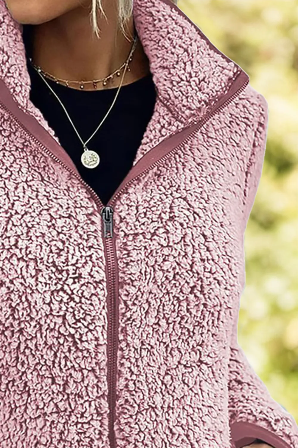 Pocketed Zip Up Turtleneck Jacket, image 24