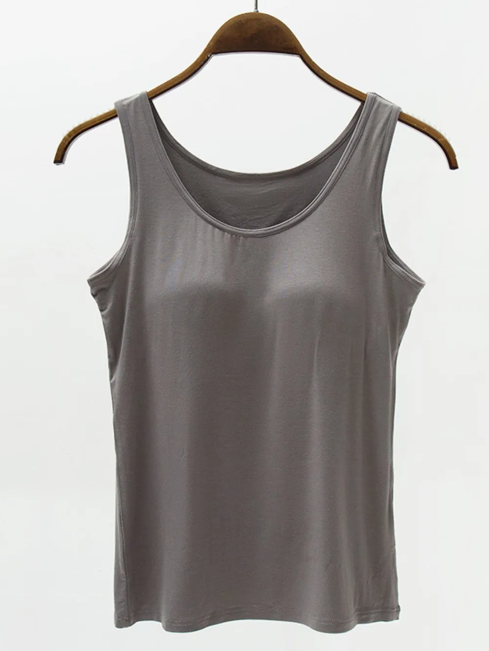 Full Size Wide Strap Modal Tank with Bra, image 6