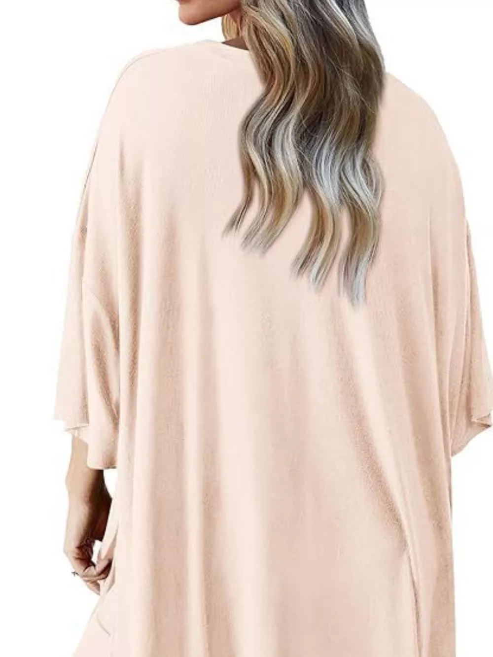 Relaxed Fit Round Neck Top and Pants Two-Piece Set, image 7