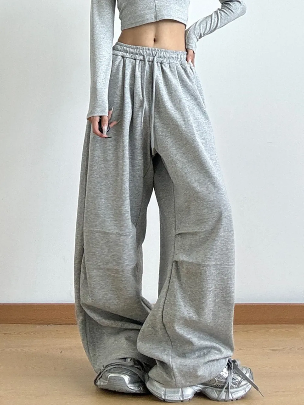 Drawstring Wide Leg Pants, image 2