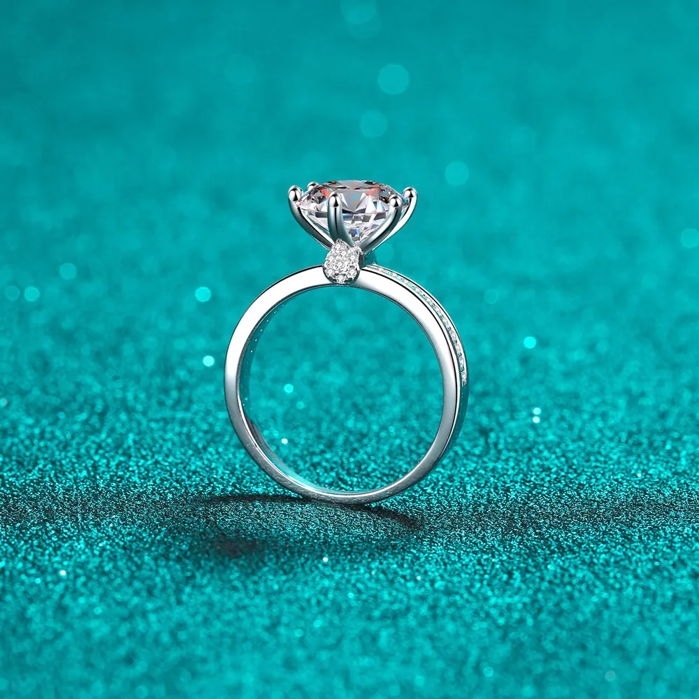 3 Carat Moissanite 925 Sterling Silver Ring, image 3