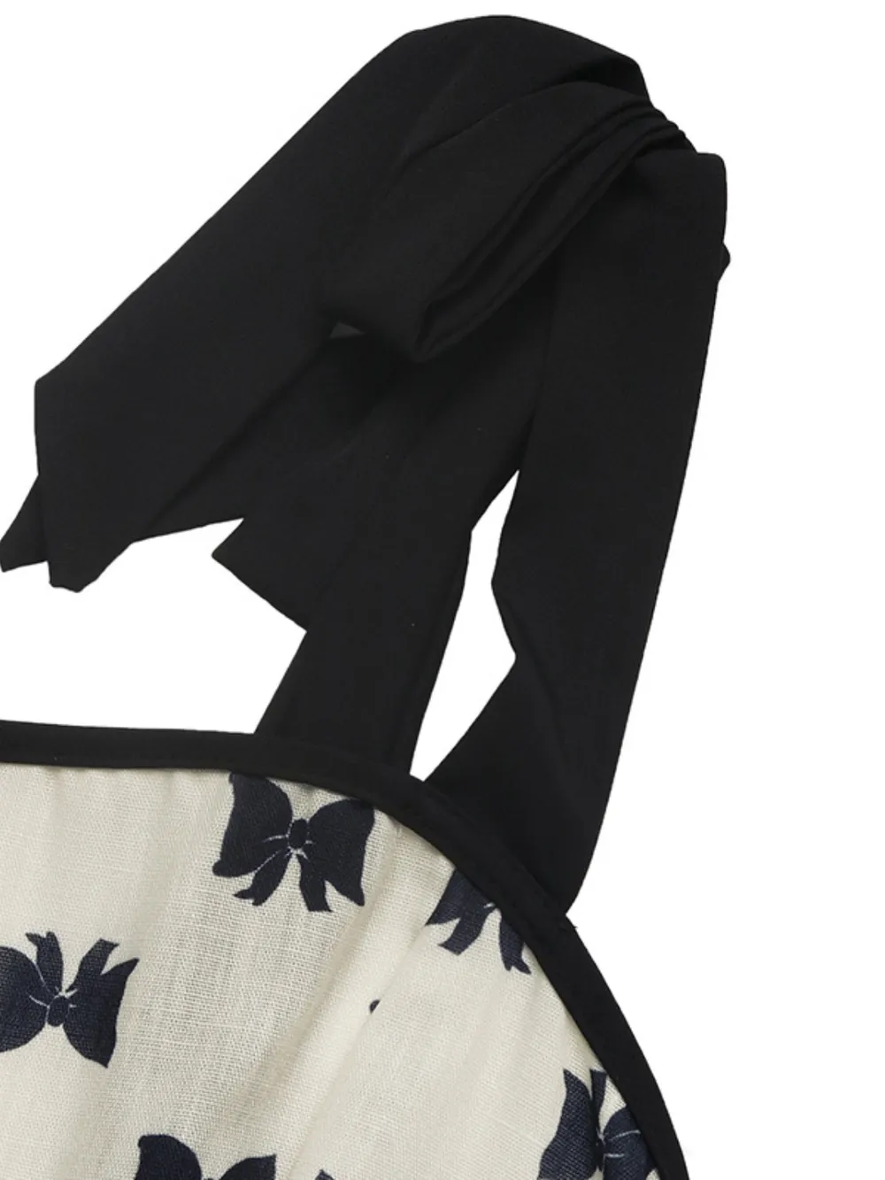 Bow Print Tie Shoulder Dress, image 3