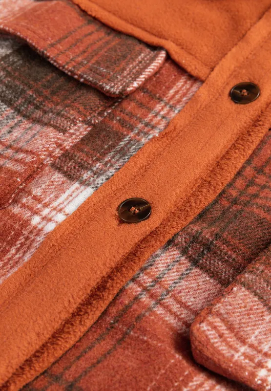 Plaid Button Up Long Sleeve Jacket, image 6