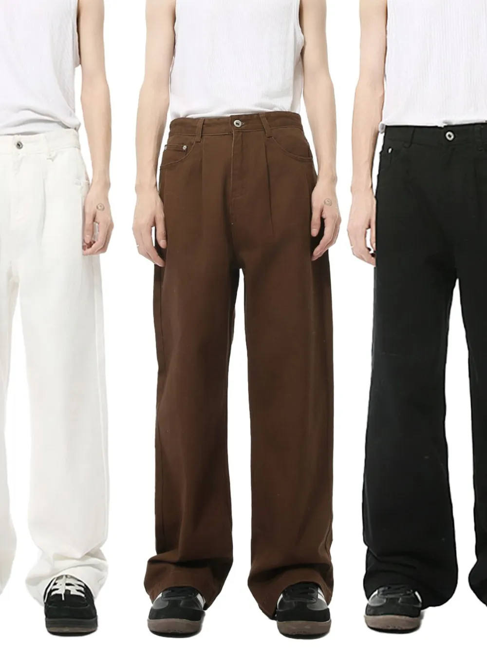 Mid Rise Men's Jeans with Pockets, image 2