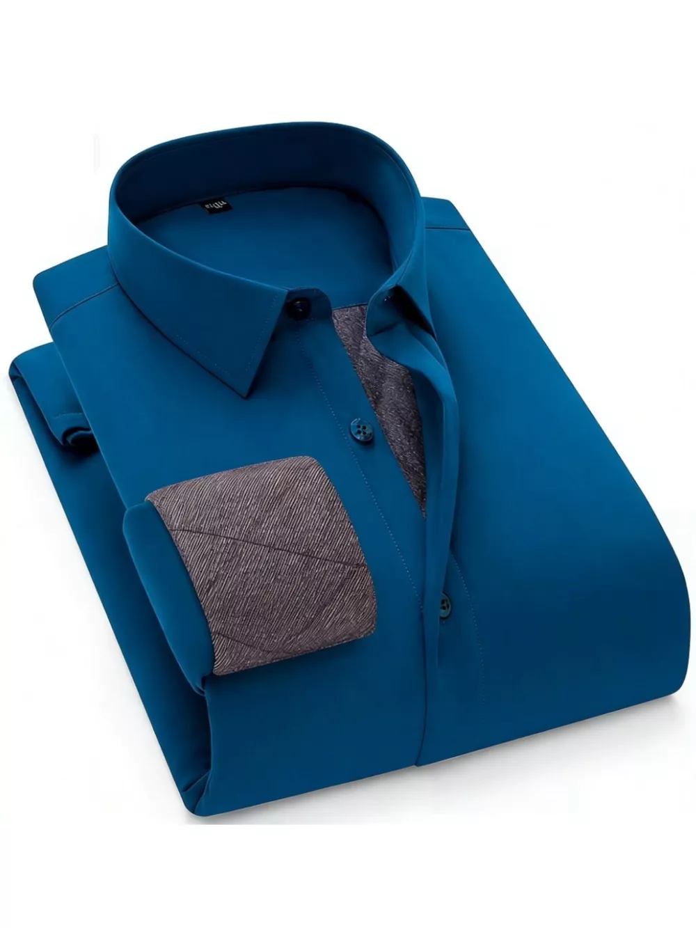 Men's Full Size Slim Fit Long Sleeve Shirt Plus Size, image 6