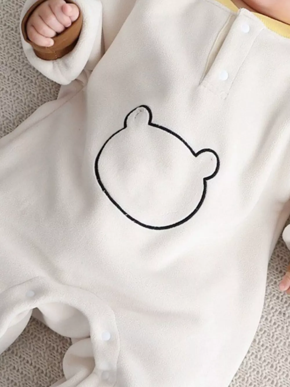 Children's Cute Bear Long Sleeve One-Piece, image 6