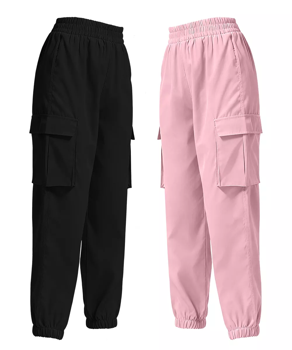 2 Piece Elastic Waist Cargo Pants, image 29