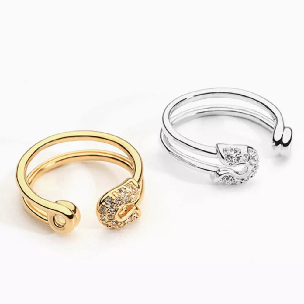 Zircon Double Band Open Ring, image 3