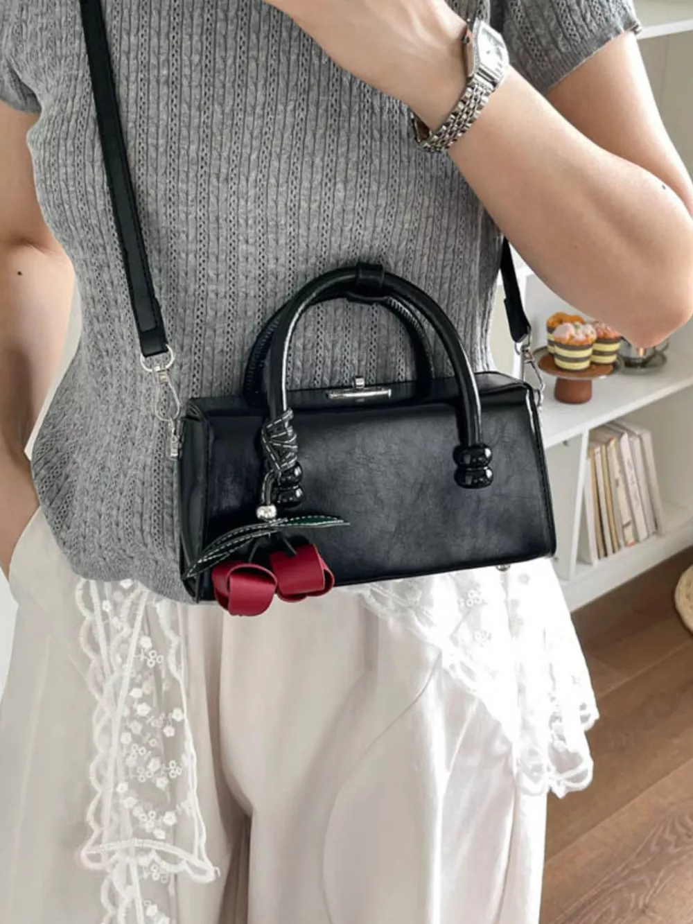 Top Handle Crossbody Bag, image 2