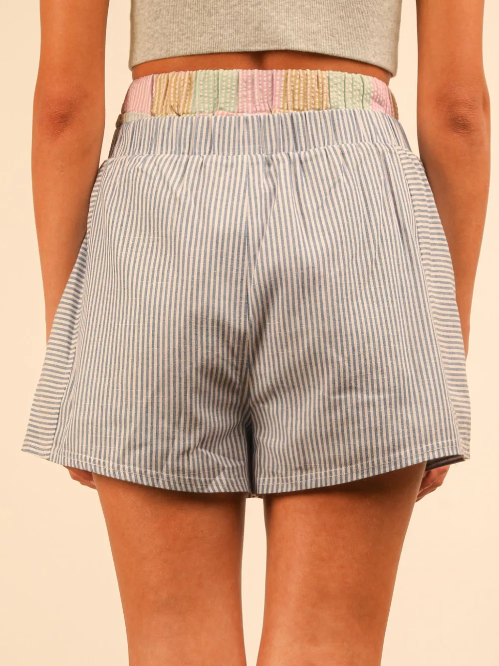 Striped High-Waist Shorts, image 8