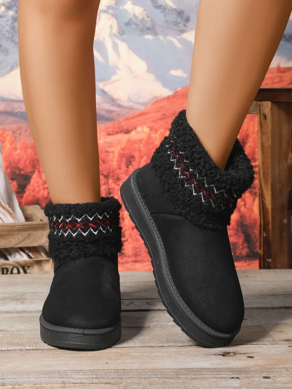 Round Toe Platform Boots, image 2
