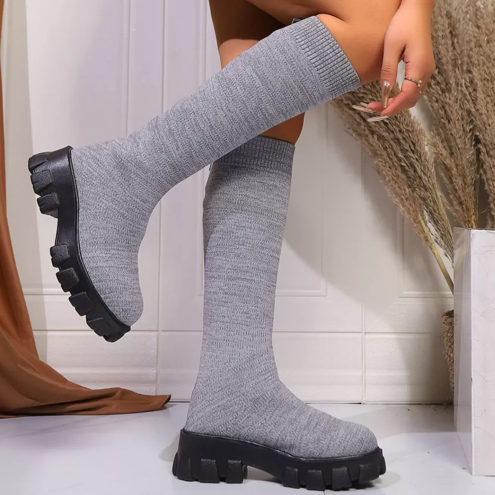 Chunky Platform Knee High Boots, image 6