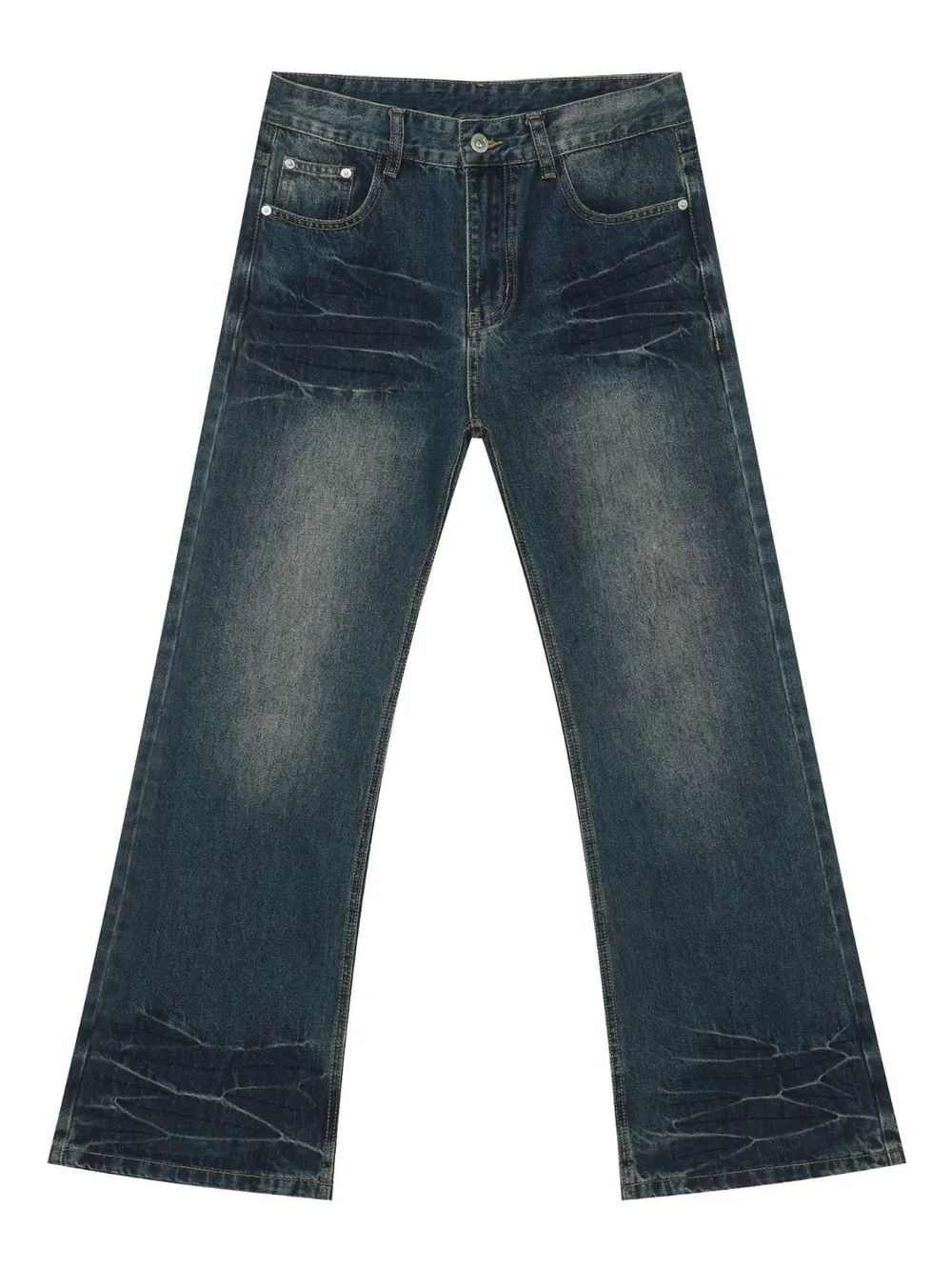 Men's Bootcut Jeans with Pockets, image 5